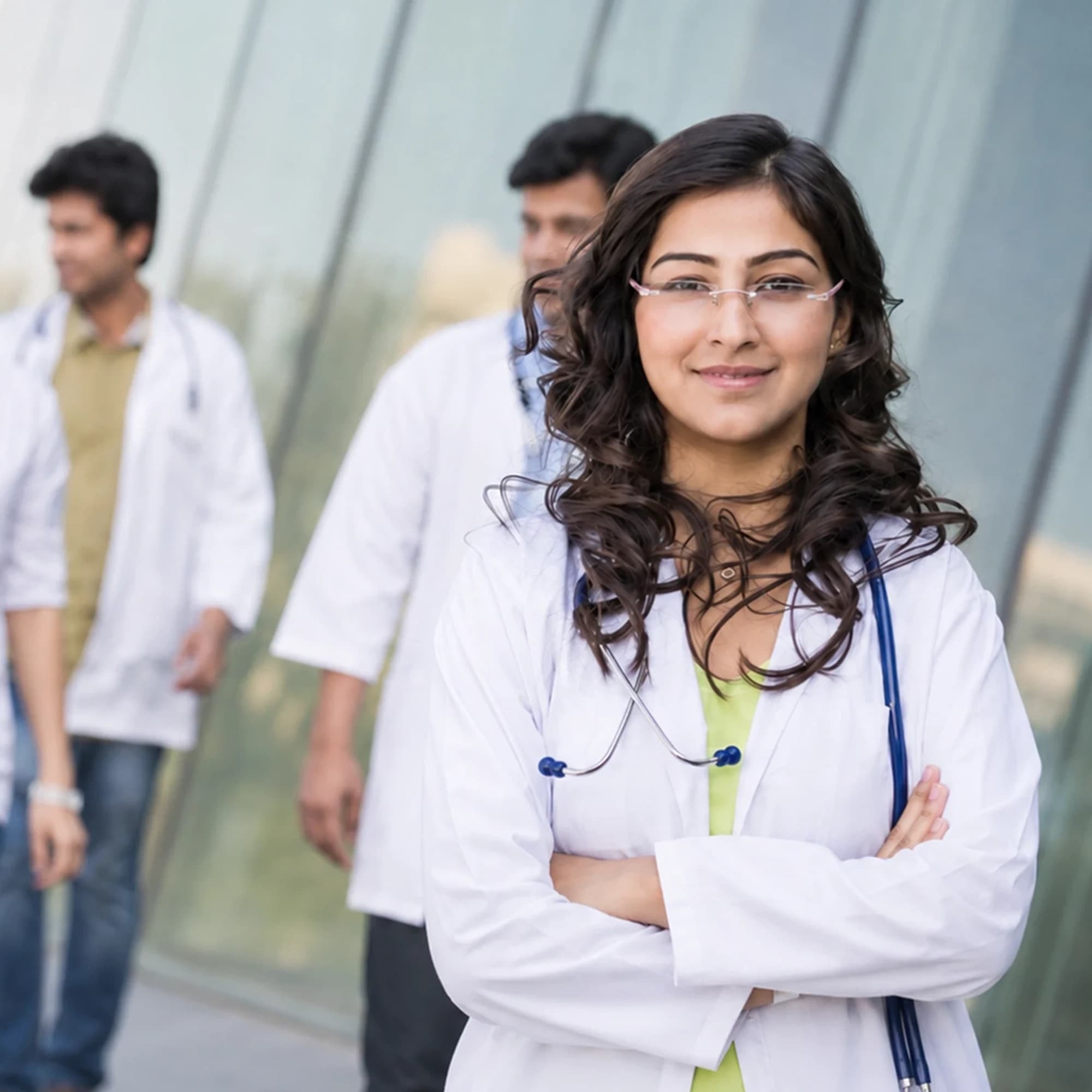 Medical students discussing MBBS admission guidance